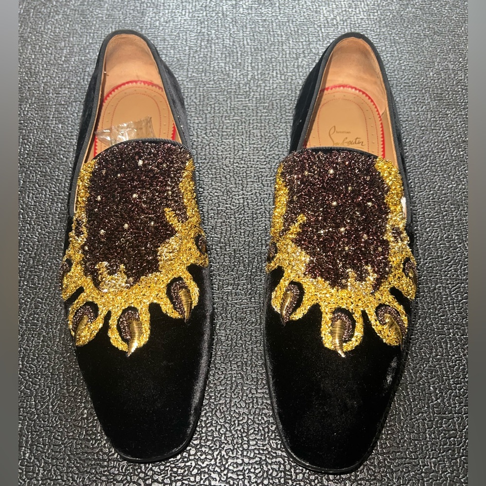 Christian Louboutin Tiger Paw Velvet shoe